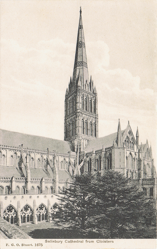 Salisbury Cathedral from Cloisters