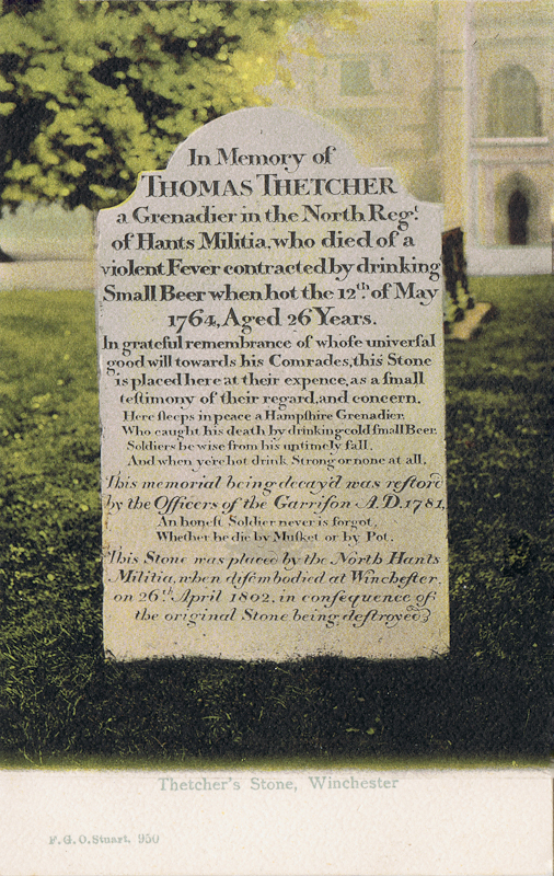 Thetcher's Stone, Winchester