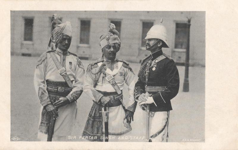 Sir Pertab Singh and Staff