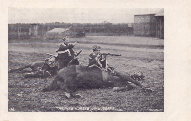 Training Horses, 4th Hussars
