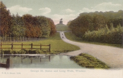 1404  -  George III. Statue and Long Walk, Windsor