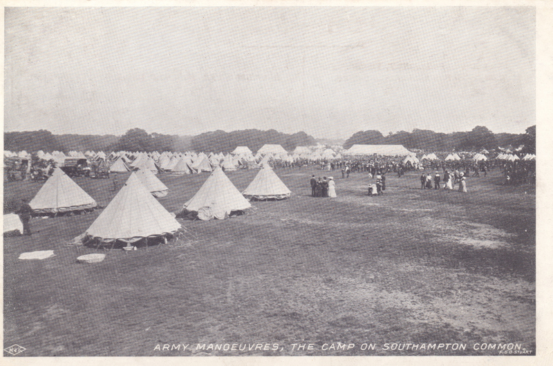 Army Manoeuvres, the camp on Southampton Common
